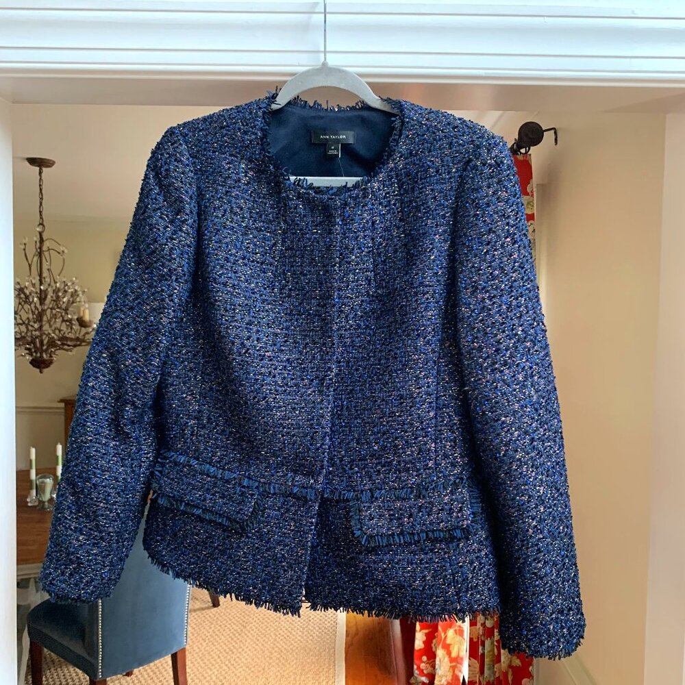 2 Piece Ann Taylor tweed dress and jacket